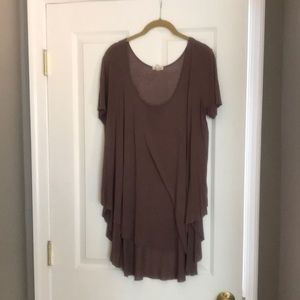 Urban outfitters mauve flowy shirt